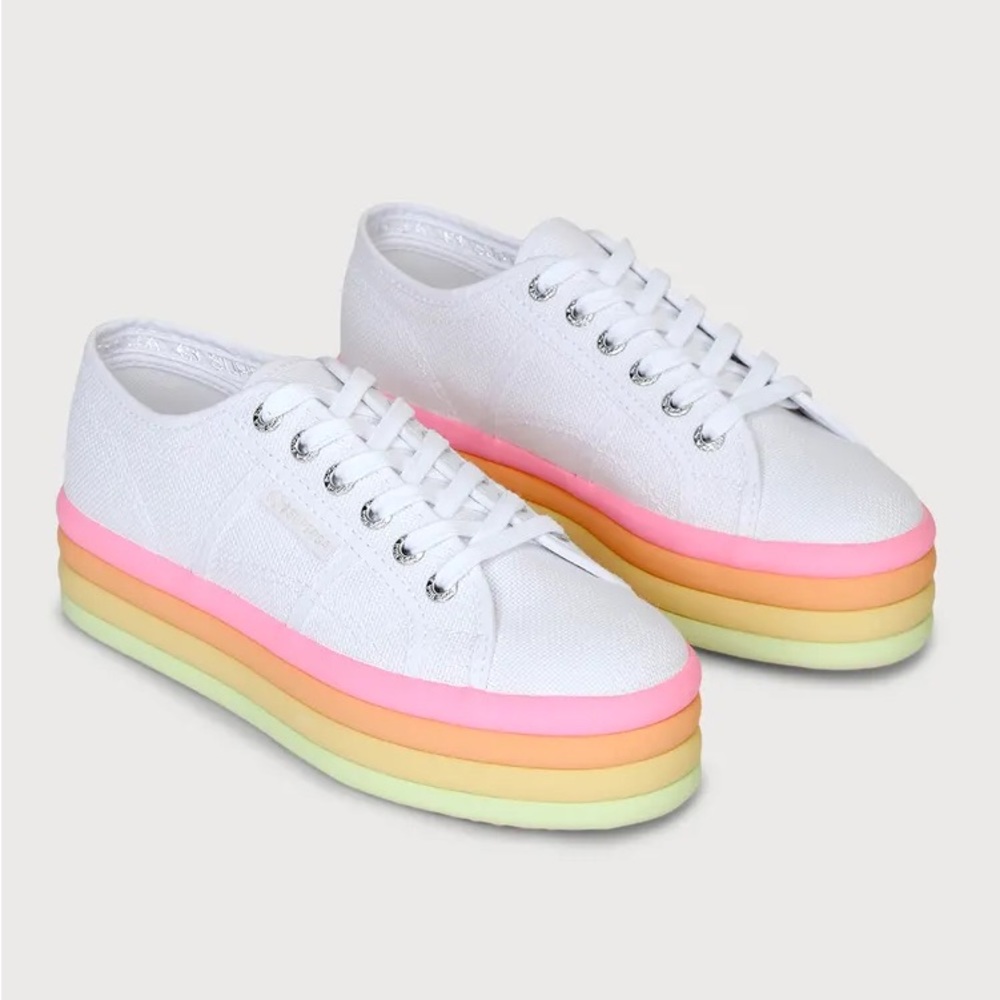 2790 CANDY SNEAKER IN HOT PINK MULTI Superga